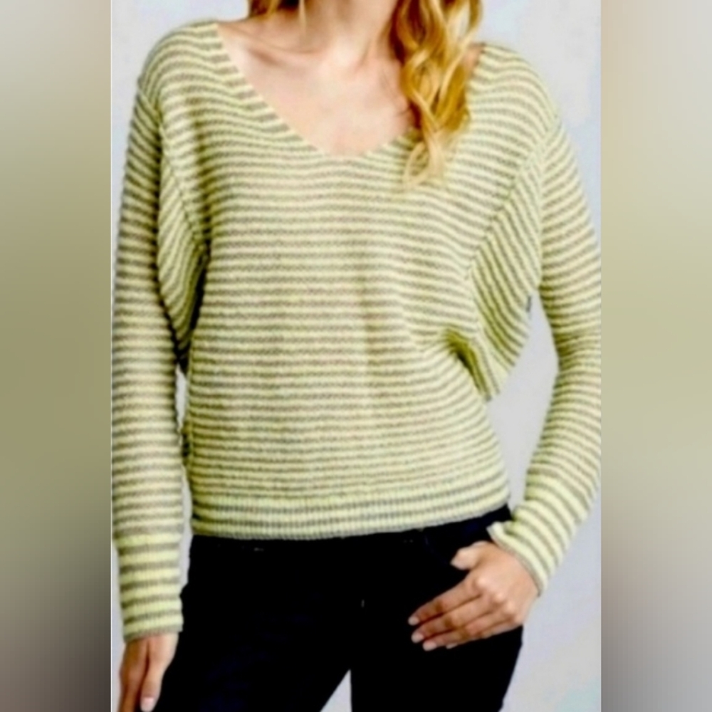 Free People Bumblebee Striped Sweater